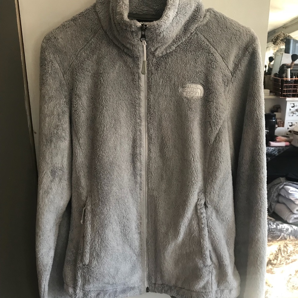 Gray NorthFace fleece